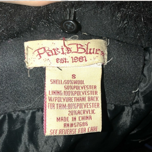 Black Button Up Pea Coat - Picture 5 of 5